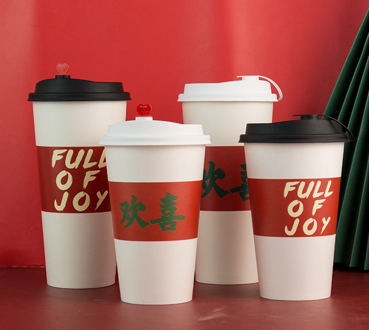 福建左手貓350ML紙杯